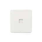                  Розетка ROUND компьютерная RJ45 кат6 скрытой установки механизм перламутр
               