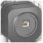 GLORY Розетка для открытой установки компьютерная RJ45 кат.5E РК10-ХСм сталь матовый IEK