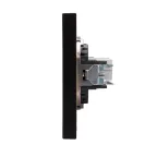 Розетка STRONG компьютерная RJ45 кат6 скрытой установки механизм антрацит