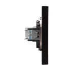 Розетка STRONG компьютерная RJ45 кат6 скрытой установки механизм антрацит