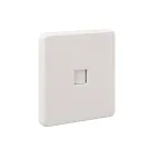 Розетка ROUND компьютерная RJ45 кат6 скрытой установки механизм перламутр