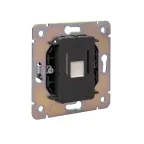 Розетка ROUND компьютерная RJ45 кат6 скрытой установки механизм перламутр