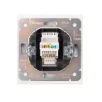 Розетка STRONG компьютерная RJ45 кат6 скрытой установки механизм жемчуг