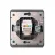 Розетка ROUND компьютерная RJ45 кат6 скрытой установки механизм титан