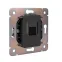 Розетка ROUND компьютерная RJ45 кат6 скрытой установки механизм оникс