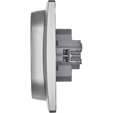 Розетка двойная с заземлением - Legrand/Daccord Inspiria - со шторками в сборе 16А 250В винтовые зажимы - алюминий