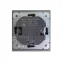 Розетка STRONG 1-ая с заземлением скрытой установки с защитными шторками 16А с USB A+C быстрой зарядки 5В/3А механизм графит