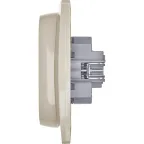 Розетка двойная с заземлением - Legrand/Daccord Inspiria - со шторками в сборе 16А 250В винтовые зажимы - слоновая кость