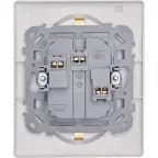 Розетка двойная с заземлением - Legrand/Daccord Inspiria - со шторками в сборе 16А 250В винтовые зажимы - белый