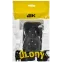 GLORY Розетка 2-местная для открытой установки с заземлением с защитными шторками 16А РСш22-3-ХЧм черный матовый IEK
