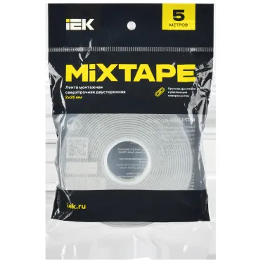 MIXTAPE PRO Лента монтажная сверхпрочная двусторонняя 2х25мм 5м IEK