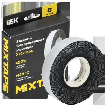 MIXTAPE PRO Изолента полупроводящая резиновая 0,76х19мм 5м 13 IEK
