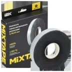 MIXTAPE PRO Изолента самослипающаяся резиновая с подложкой 0,76х19мм 9м 23 IEK