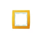                  Рамка на 1 пост, S82, желтый - белый
               