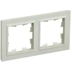                  BRITE Рамка 2 поста РУ-2-БрКр бежевый
               