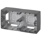                  Коробка накладного монтажа 2 поста, Эра12, графит 12-6102-12
               