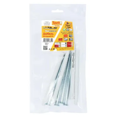 Дюбель фасадн. c шурупом потайн. гол с шлицем TORX 10x140 (4 шт) - пакет | 147671 | Tecfi