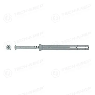 Дюбель-гвоздь полипропилен пот. SM-L 6х60 (1000шт) - накл. ( 4,830 кг) | 125226 | Tech-KREP