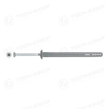 Дюбель-гвоздь полипропилен гриб. SM-G 6x80 (500шт) - накл. ( 3,225 кг) | 125224 | Tech-KREP