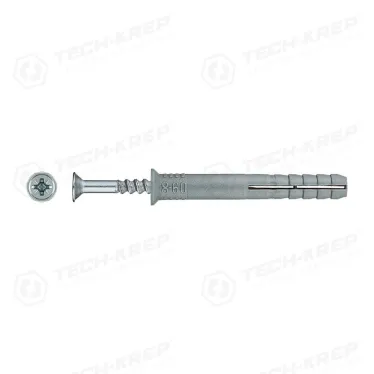 Дюбель-гвоздь полипропилен пот. SM-L 8х60 (500шт) - накл. ( 3,875 кг) | 125228 | Tech-KREP