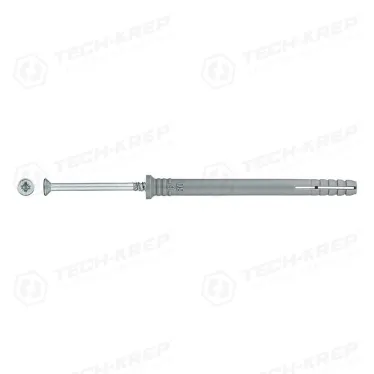 Дюбель-гвоздь полипропилен пот. SM-L 6x80 (1000шт) - накл. ( 6,600 кг) | 125227 | Tech-KREP