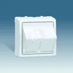                  Адаптер на 2 RJ45(12) 75528-, 75540-, 75541-, 75544-39, 75542-30, наклон., S73L, алюминий
               