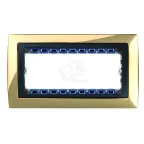                  Рамка с суппортом на 5 узких модулей, S82C, золото - графит
               