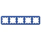                  ATLASDESIGN ANTIQUE 5-постовая рамка, универсальная, АКВАМАРИН
               