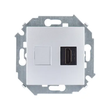 Розетка 15 HDMI алюминий
