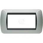                  Накладка на 4 модуля Светлый Алюминий
               