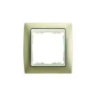                  Рамка на 4 поста, S82, шампань матовая - сл.кость
               