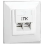 Розетка информационная внутренняя RJ45 кат. 5Е FTP 2 порта