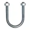 Болт U-образный оцинк. M8 1 1/2" (1 шт.) - пакет ( 0,079 кг) | 136983 | Tech-KREP