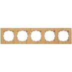                  Рамка для розеток и выключателей Intro Accent 6-505-11 на 5 постов, СУ, сосна
               