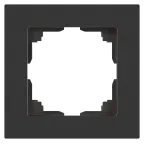                  Рамка для розеток и выключателей Intro Accent 6-501-07 на 1 пост, СУ, графит
               