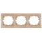 Рамка на 3 поста гор., СУ, Plano, сосна, 1-503-11