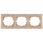 Рамка на 3 поста гор., СУ, Plano, сосна, 1-503-11