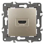                  Розетка HDMI, Эра Elegance, шампань, 14-3114-04
               