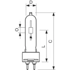Лампа металлогалогенная MASTERC CDM-T 70W/830 G12 | 928082305129 | PHILIPS