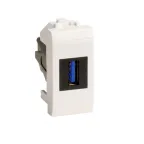 Розетка USB 3.0 Brava белая 1 модуль