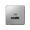 ARTGALLERY USB розетка тип-С 65Вт высокоскор.заряд. QC, PD, механизм, алюминий