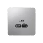                  ARTGALLERY USB розетка тип-С 65Вт высокоскор.заряд. QC, PD, механизм, алюминий
               