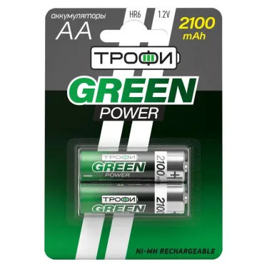 Аккумулятор HR6-2BL 2100 mAh (20/240/14400) (AA)  | C0032099 | ТРОФИ