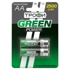 Аккумулятор HR6-2BL 2500 mAh (20/240/11520) (AA)  | C0032101 | ТРОФИ