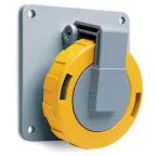                  Розетка панельная с угловым фланцем 332RAU4W, 32A, 3P+E, IP67, 4ч|2CMA166960R1000| ABB
               