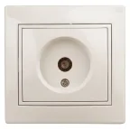                  Розетка TV одиночная, СУ, Plano, сл.кость, 1-301-02
               