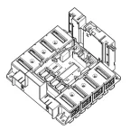 DPX3 1600 Основание выключатель 3P, подключение спереди  | 422586 | Legrand
