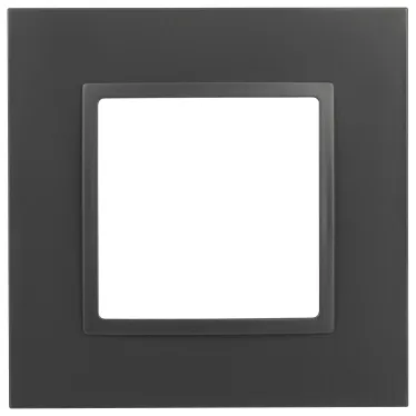 Рамка для розеток и выключателей Elegance 14-5011-05 Classic, на 1 пост, антрацит