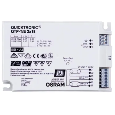 ЭПРА 1х10Вт 1-10 в QTP-D/E 1X10-13/220-240 VS20 | 4008321181572 | Osram