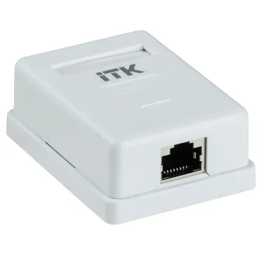 Розетка информационная настенная RJ45 кат. 6 FTP 1-порт